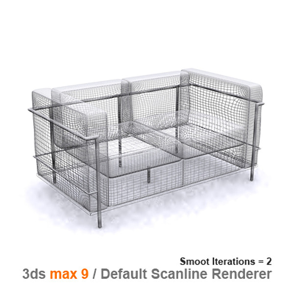 3d le corbusier lc2 2 - chair 2 05 by lajhar